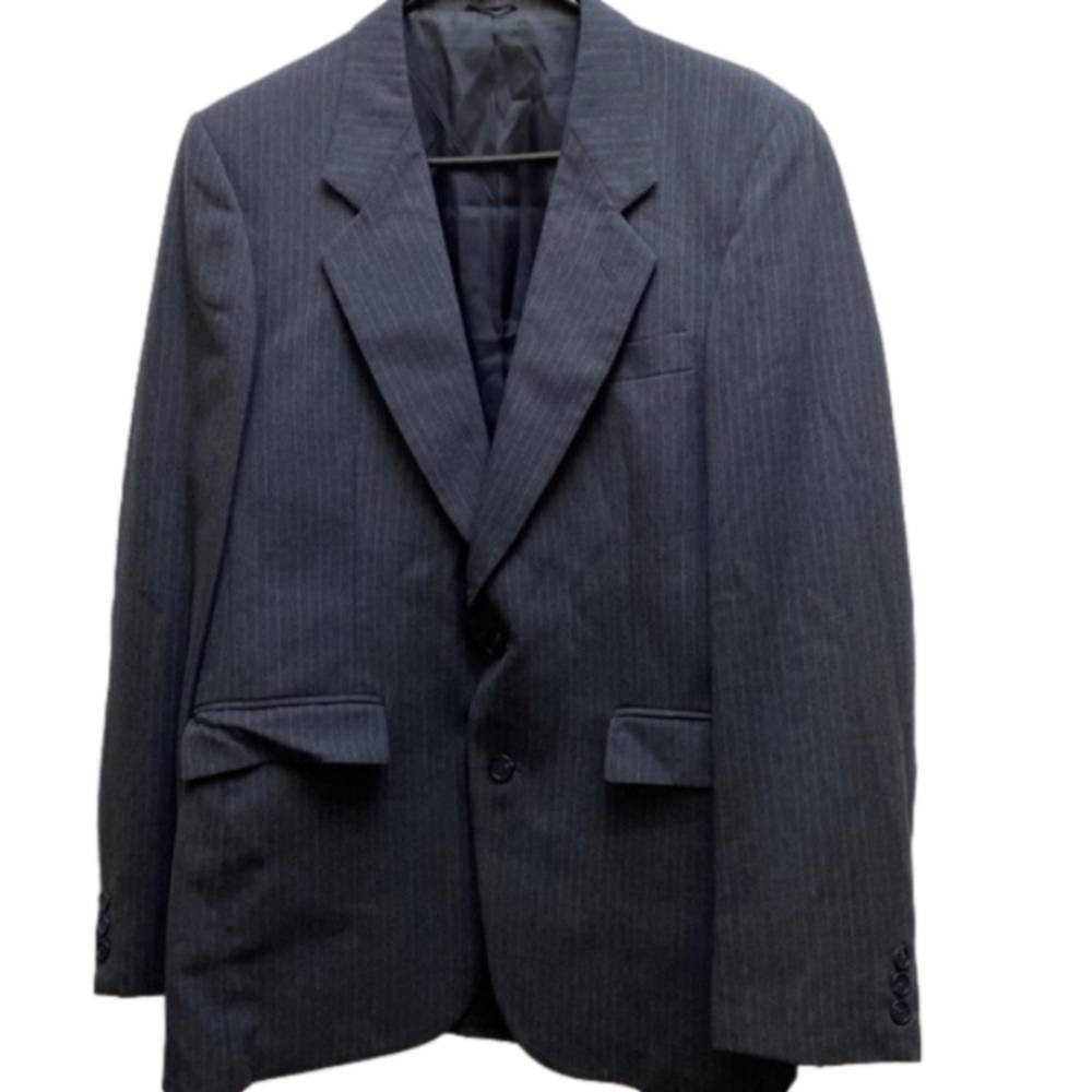 Gentry blazer men’s suit size 40R gray pinstripe top jacket